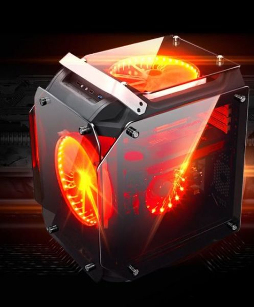 HELIOS 2x200MM Fanlı Tempered Glass Gaming Mid ATX Kasa
