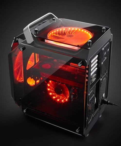 HELIOS 2x200MM Fanlı Tempered Glass Gaming Mid ATX Kasa