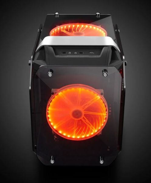 HELIOS 2x200MM Fanlı Tempered Glass Gaming Mid ATX Kasa