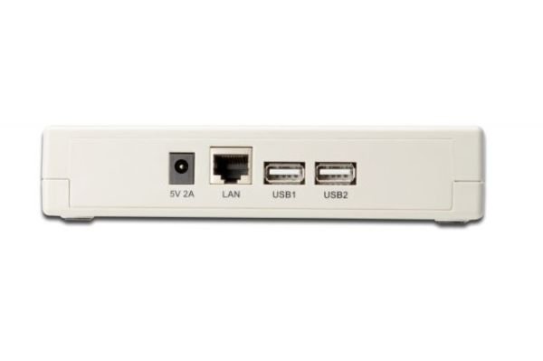 DN-13006-1 3 port Fast Ethernet Print Server, 2 x USB 2.0 port
