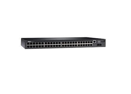 DN2048-3PNBD Dell Networking N2048, L2, 48x 1GbE + 2x 10GbE SFP+ fixed ports,