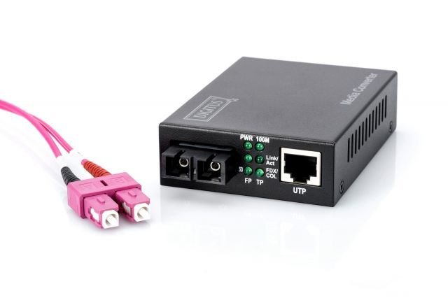 DN-82020-1 Media/Rate Converter, 10/100TX - 100FX (Multimode 2 km, SC)