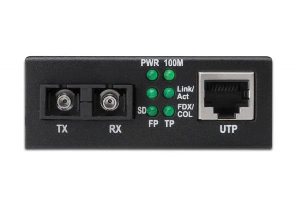 DN-82020-1 Media/Rate Converter, 10/100TX - 100FX (Multimode 2 km, SC)