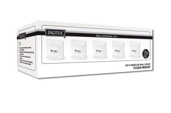 DN-9005-B5-N Professional CAT 6, Sınıf E, Duvar Prizi, sıva altı