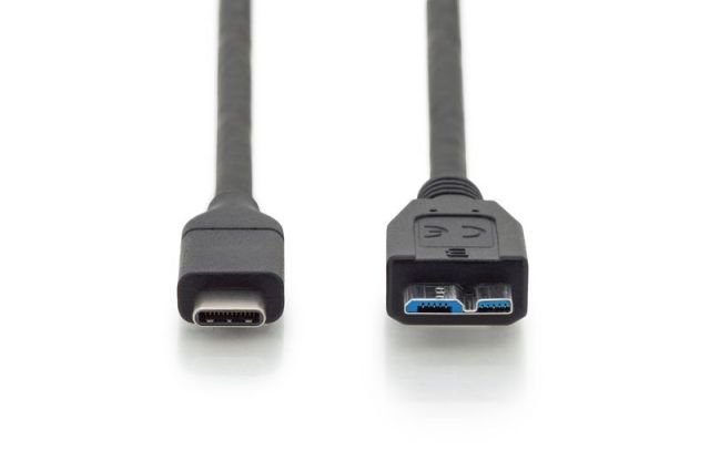 AK-300151-010-S USB Type-C connection cable, type C to micro B M/M, 1,0m,