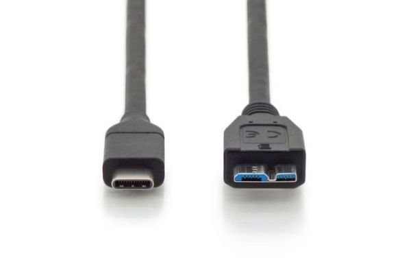 AK-300151-010-S USB Type-C connection cable, type C to micro B M/M, 1,0m,