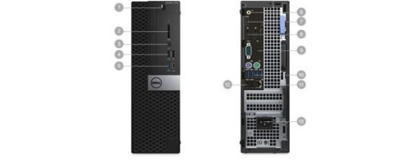 N004O7050MFF02_U OptiPlex 7050 MFF i5-7500T 2.70GHz 8GB 500GB Linux Mini PC