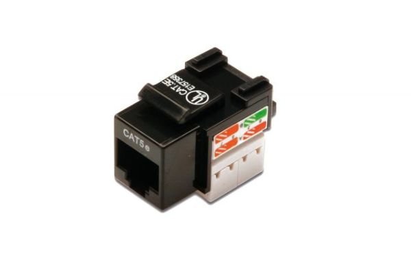 DN-93501 CAT5E RJ-45 Siyah Keystone Jack