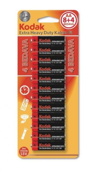 30413078 AA 12 Adet (8+4) Blisterli Heavy Duty Kalem Pil