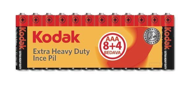 30413153 AAA Shrink Çinko Karbon (8+4) İnce Pil
