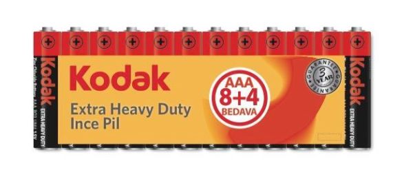 30413153 AAA Shrink Çinko Karbon (8+4) İnce Pil