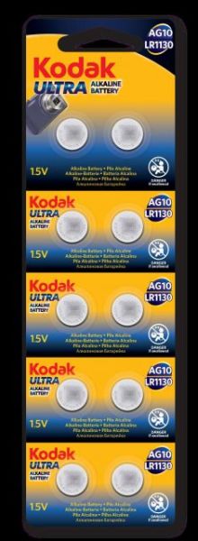30414013-KAG10-LR1 10 Ultra 10'lu Alkalin Düğme Pil