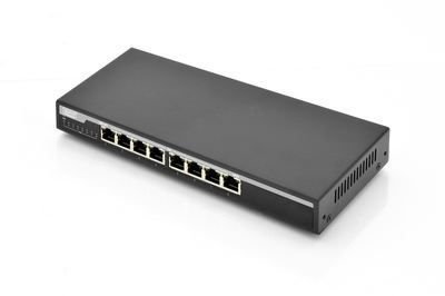 DN-95340 Gigabit Desktop PoE af/at 8-Port Switch 10/100/1000Mbps, 135W PoE Power