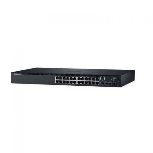 DNN1524-3PNBD Dell Networking N1524, 24x 1GbE + 4x 10GbE SFP+ fixed ports, Stacking,