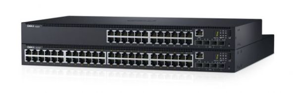 DNN1524P-3PNBD Dell Networking N1524P, POE+, 24x 1GbE + 4x 10GbE SFP+ fixed ports,