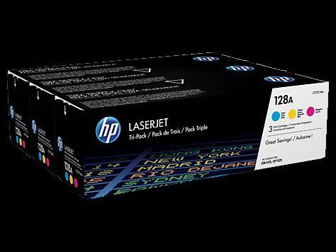 CF371AM No 128A 3'Lü Paket Mavi-Kırmızı-Sarı 1300 Sayfa Lazer Toner