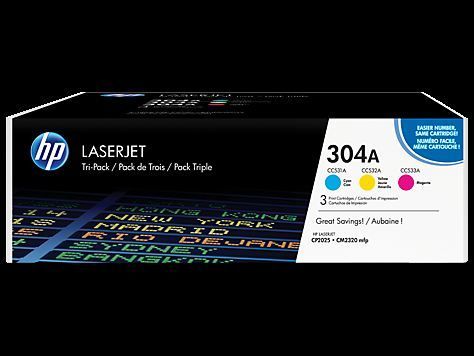 CF372AM No 304A 3'lü Paket Mavi-Kırmızı-Sarı Lazer Toner