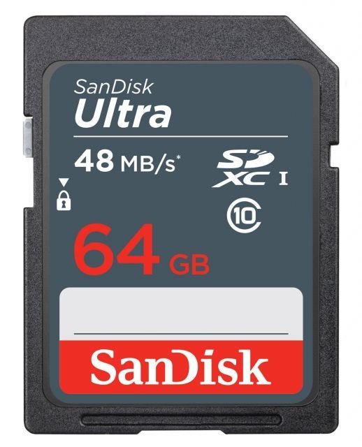 SDSDUNB-064G-GN3IN 64 GB Ultra SDXC 48 MB Class 10 UHS I SD-MMC Kart