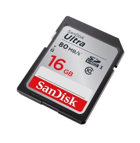 SDSDUNC-016G-GN6IN 16 GB Ultra SDHC 80 MB Class 10 UHS I SD-MMC Kart
