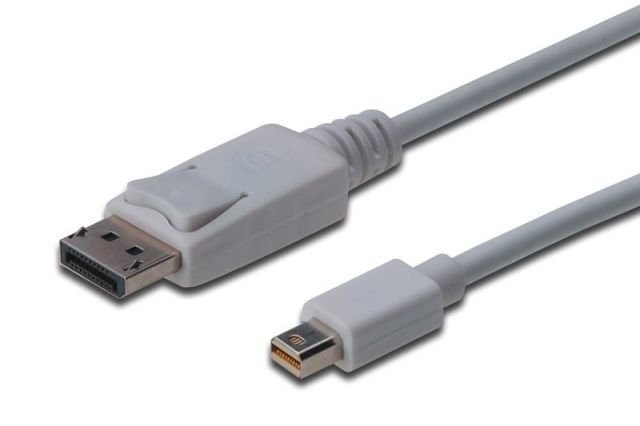 AK-340102-030-W DisplayPort connection cable, mini DP-DP M/M, 3.0m, w/interlock, DP 1.1a