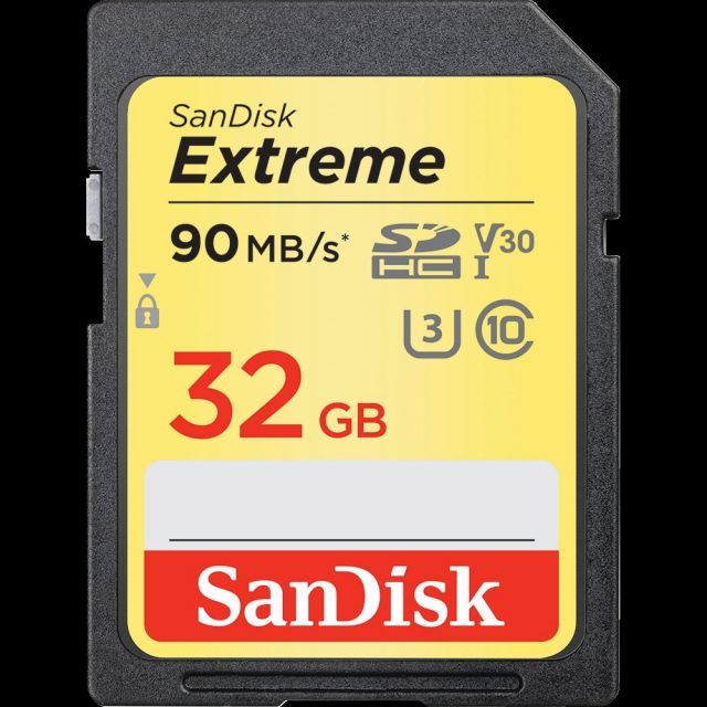 SDSDXVE-032G-GNCIN 32 GB Extreme SDHC 90 MB Class 10 UHS I SD-MMC Kart