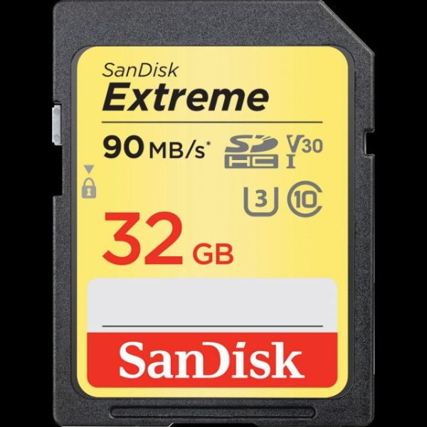 SDSDXVE-032G-GNCIN 32 GB Extreme SDHC 90 MB Class 10 UHS I SD-MMC Kart