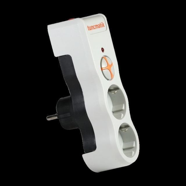 TSK5080 PowerSurge 2'li Kablosuz 525 Joule Beyaz Grup Priz