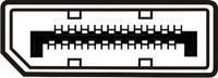 AK-340306-020-S DisplayPort Adap.Kab. DP-DVI (24+1)M/M, 2,0m/kilitli,DP 1.1auyumlu,siyah