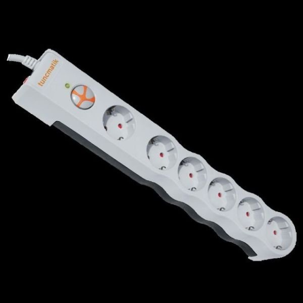 TSK6056 PowerSurge 6'lı 3m 350 Joule Beyaz Grup Priz