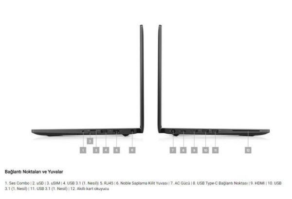 N027L749014EMEA_U Latitude 7490,i7-8650U, 8GB, 512GB SSD, 14.0''FHD, Linux Notebook