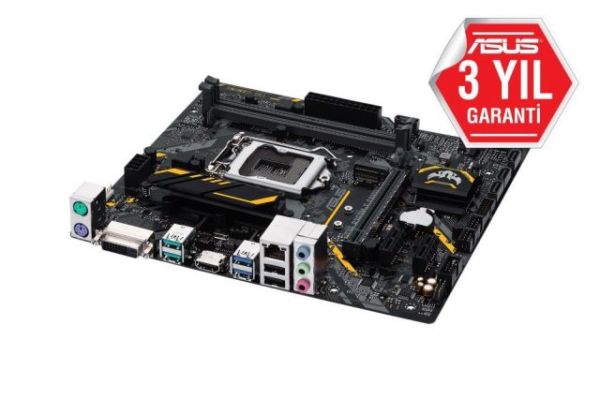 TUF-B360M-E-GAMING Intel B360 1151 DDR4 2666MHz  HDMI/DVI M2 USB3.1 AURA RGB Anakart