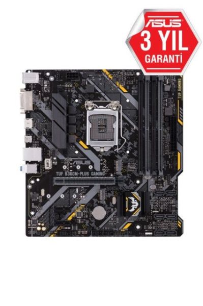 TUF-B360M-PLUS-GAM Intel B360 1151 DDR4 2666MHz HDMI/DVI M2 USB3.1 AURA RGB Anakart