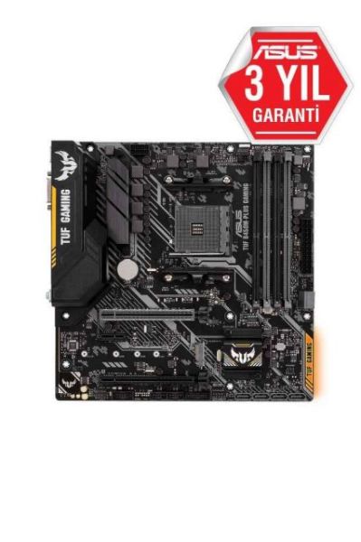 TUF-B450M-PLUS-GAM AMD B450 AM4 DDR4 3200MHz HDMI/DVI M2 USB3.1 AURA RGB Anakart