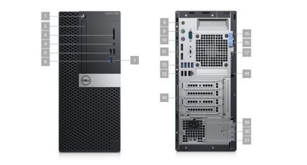 N032O7060MT_WIN Opti 7060 MT i7-8700 3.20GHz 8GB 256GB SSD Win 10 Pro PC