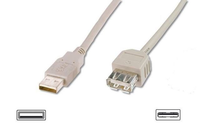AK-669-18 1.8M (AM/AF) USB 2.0 USB-A USB-A Kablo