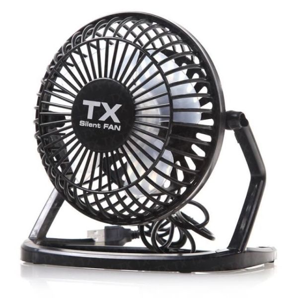 TXACFN01 Masaüstü Plastik Siyah USB Mini Fan