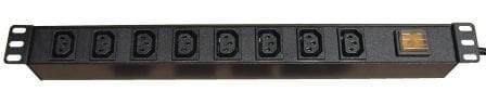 DR-7951-9CS 9Lu 1U 19'' IEC320 Soketli Kablolu PDU