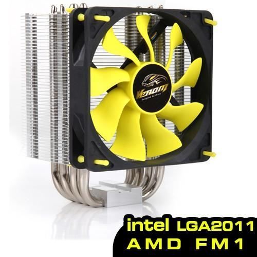 AK-CCX-4002HP Venom AM2/AM3/FM1,LGA 775/1156/1366/2011 12cm fan İşlemci Soğutucu