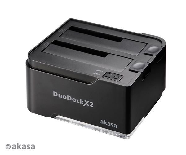 AK-DK06U3-BKEU Duodock 2S USB 3.0 ve Clone destekli 2.5''/3.5'' inç disk destekli docking