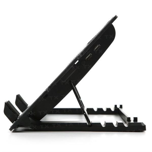 TXACNBERGST 9-17'' 14cm LED Fanlı 5 Kademe 2xUSB Stand Notebook Soğutucu