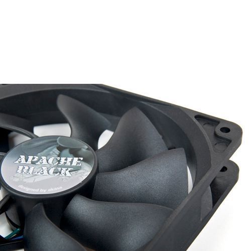 AK-FN058 120mm APACHE S-Flow Ultra Sessiz Siyah Renkli PWM'li Kasa Fanı