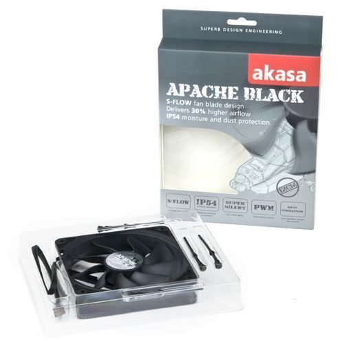 AK-FN058 120mm APACHE S-Flow Ultra Sessiz Siyah Renkli PWM'li Kasa Fanı
