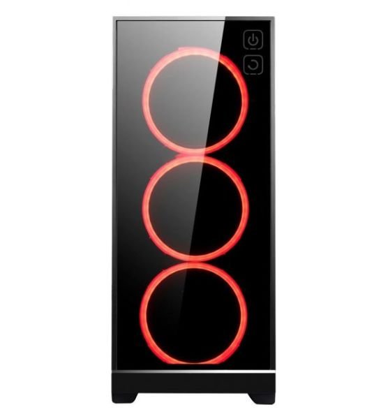 HYPNOS 3x120mm Ring LED Fanlı Tempered Glass Yan Panel Gaming Kasa