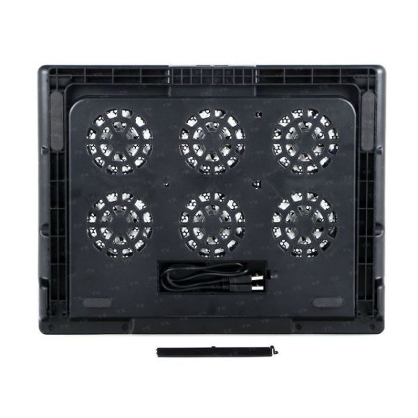 TXACNBRED 6 LED Fan Dijital Fan Kontrolcü Yükseklik Ayarlı Notebook Soğutucu