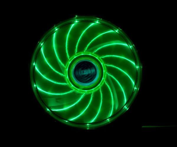 AK-FN091-GN Vegas Yeşil 15Ledli 12cm Fan