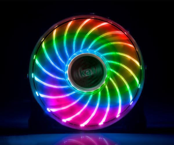 AK-FN092 Vegas 7 Renkli 18 Ledli 12cm Fan