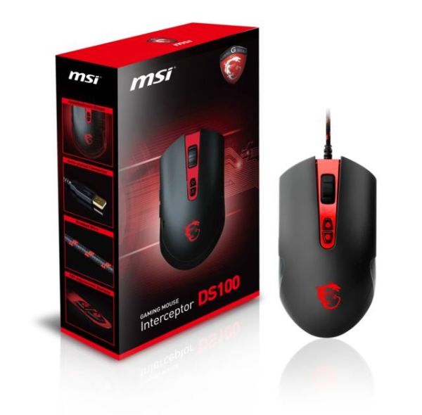 DS100GAMINGMOUSE MSI Interceptor DS100, 8200DPI, Gaming Mouse