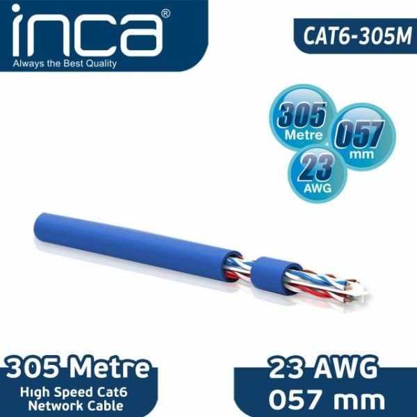 ICAT-305 305 Metre CAT6 23AWG 0,57 MM Bakır Kablo