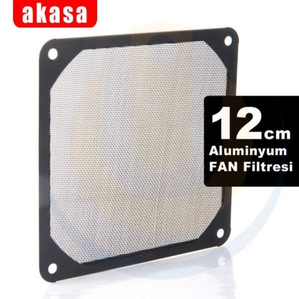 AK-GRM120-AL01-BK 12cm Alüminyum Fan Filtresi