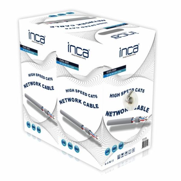 ICAT-305V CAT6  305 Metre 24 AWG Kablo Gri